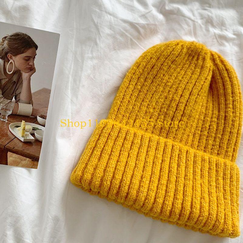 Beanie Cuffed Knit - 49MC Unisex Kış Nervürlü Örme Bere