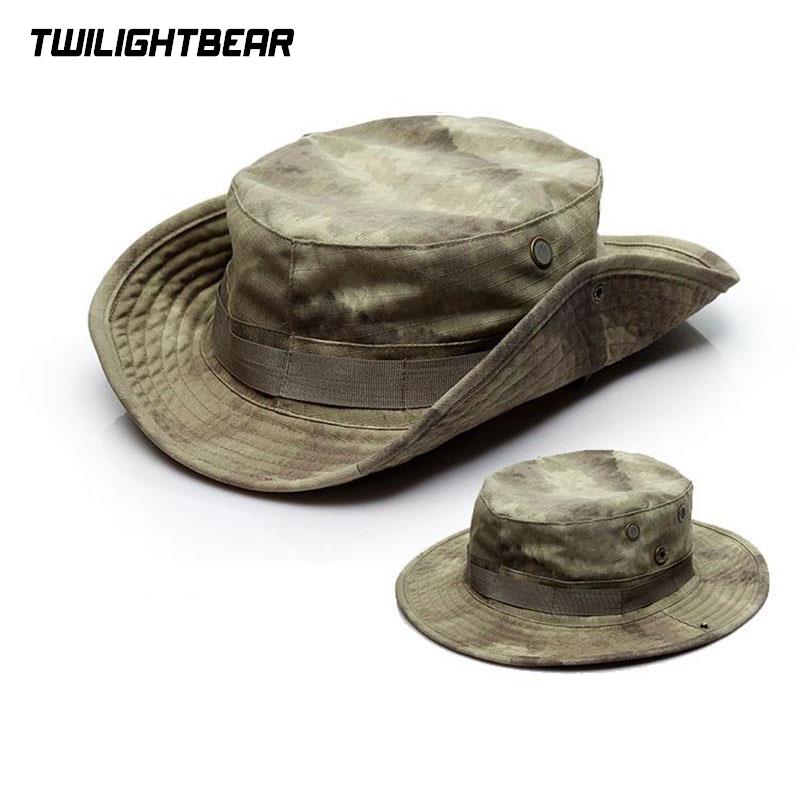 Boonie Hat Tactical - En Kaliteli Kalınlaşmak Kamuflaj Boonie Şapka