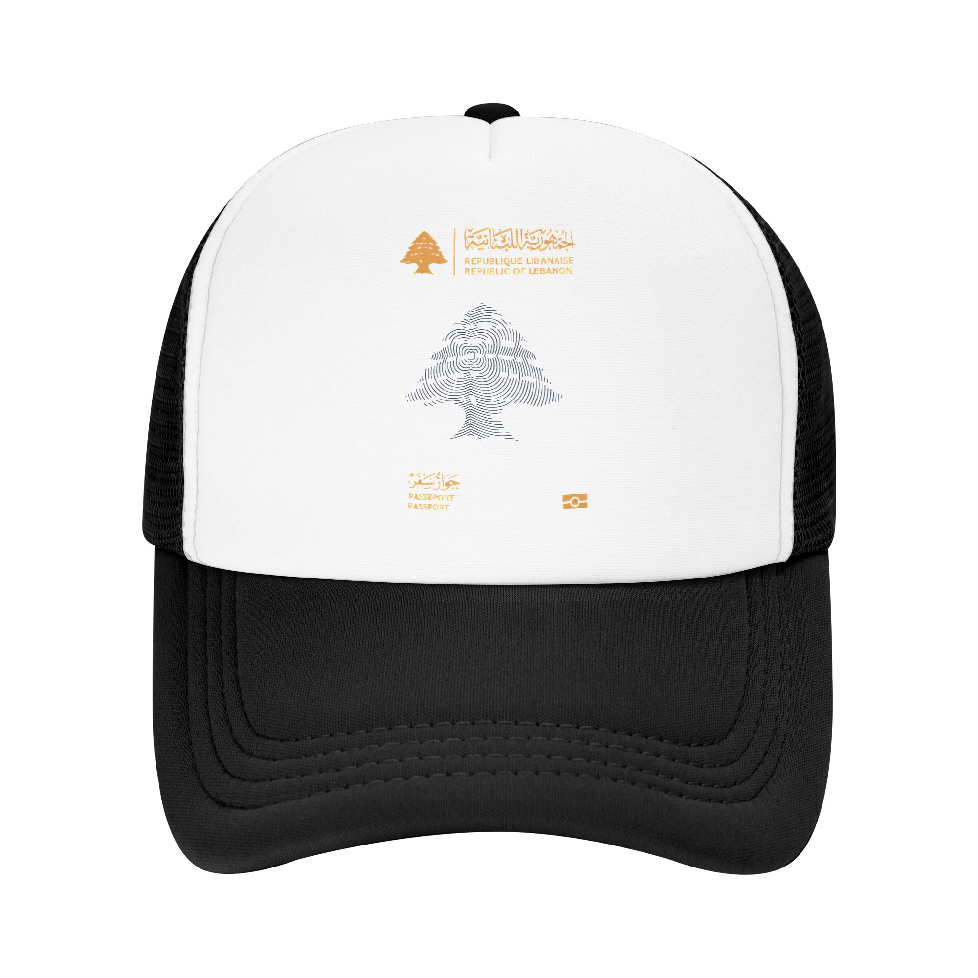 Trucker Cap Mesh - Lübnan Pasaportu Güneş Şapkaları Trendy Unisex