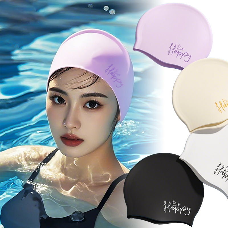 Swim Hat Silicone - Kadın silikon yüzme şapkası ekstra büyük