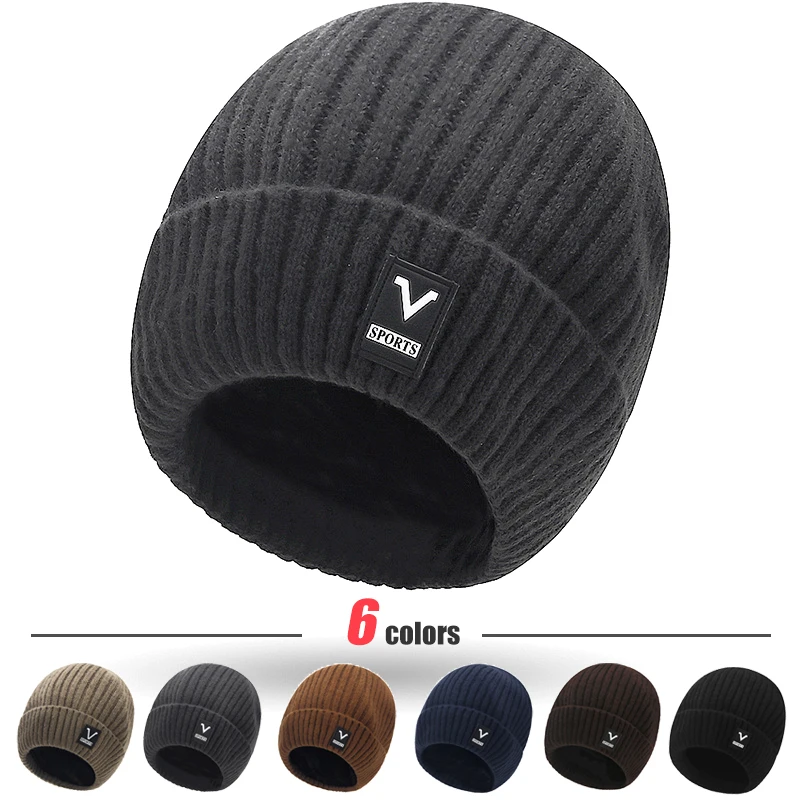 Beanie Cuffed Knit - Bere Erkekler Hımbıl Örgü Kafatası Kap