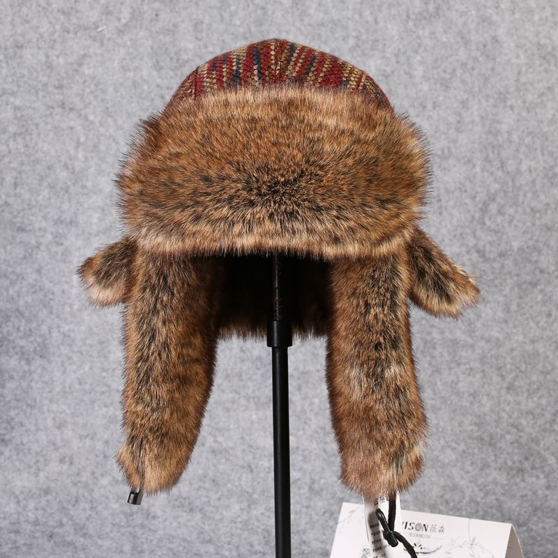 Trapper Hat Ear Flap - B-8433 adam bombacı şapka Rex tavşan
