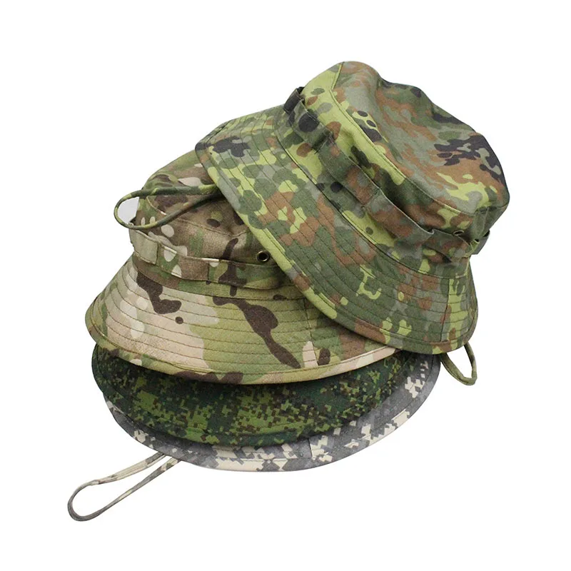 Boonie Hat Tactical - Kamuflaj Boonie Şapka Multicam Panama Kapaklar