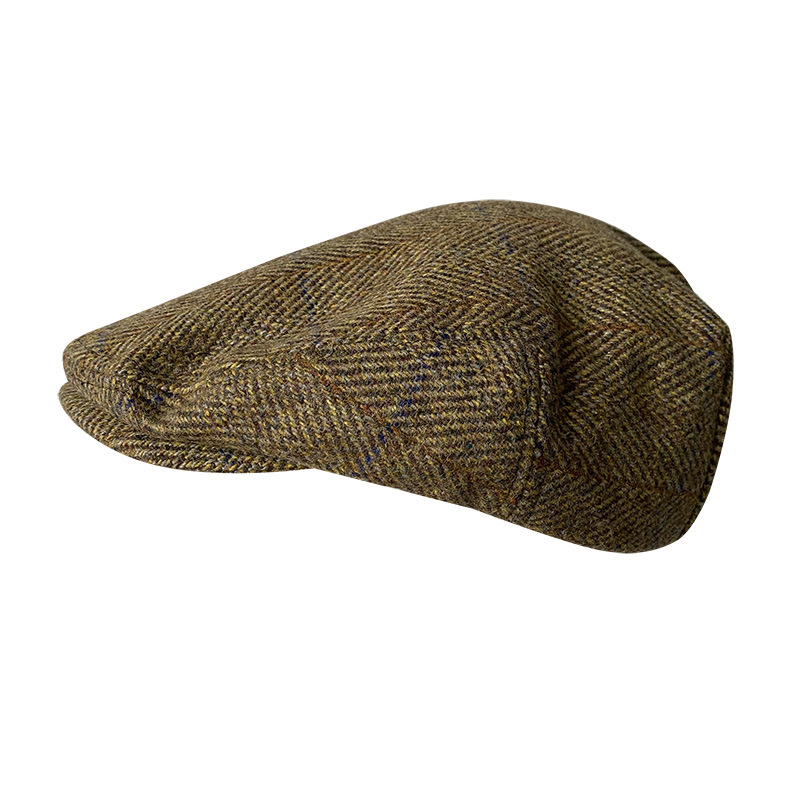 Çizgili gri yeni yün düz kap e - Newsboy Cap Ivy incelemesi ve fiyatı