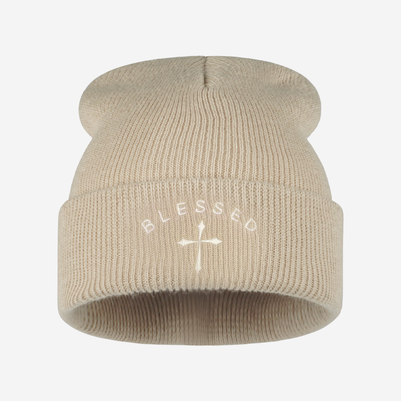 Kutsal Haç İşlemeli Bere, Kışl - Beanie Cuffed Knit incelemesi ve fiyatı