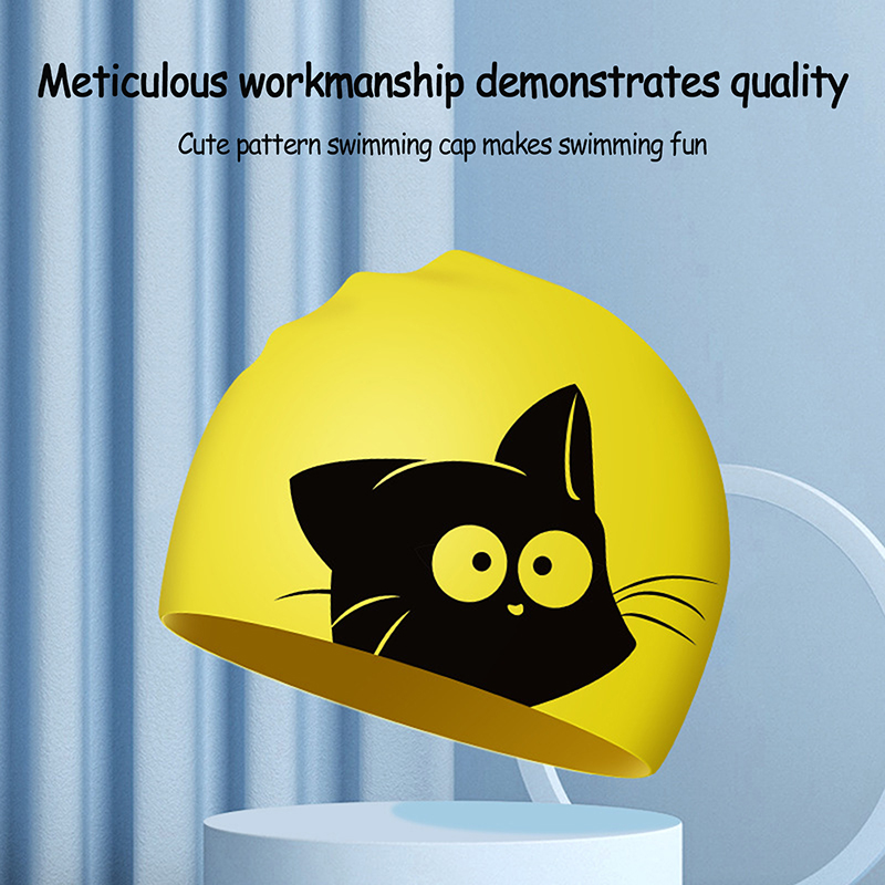 Sevimli kedi yüzme kap uzun sa - Swim Hat Silicone incelemesi ve fiyatı