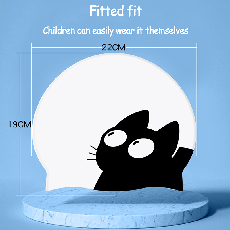 Sevimli kedi yüzme kap uzun sa - Swim Hat Silicone incelemesi ve fiyatı