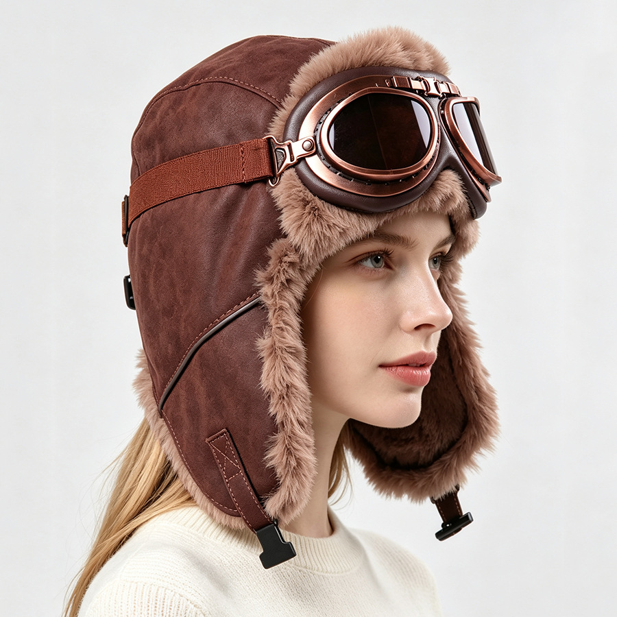 Vintage Pilot Şapkası, Gözlükl - Winter Trapper Hat incelemesi ve fiyatı